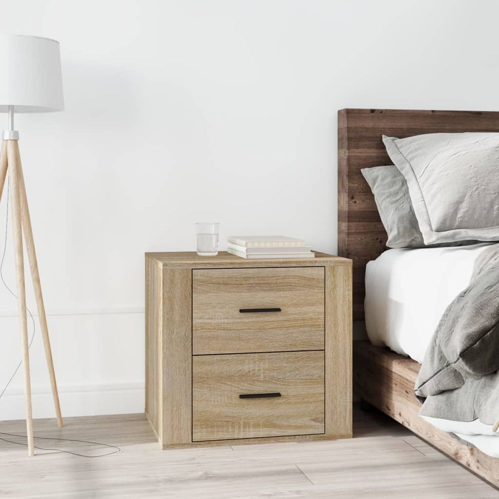 vidaXL Bedside Cabinet White 50x39x47 cm vidaXL - Nightstands Bedside Table