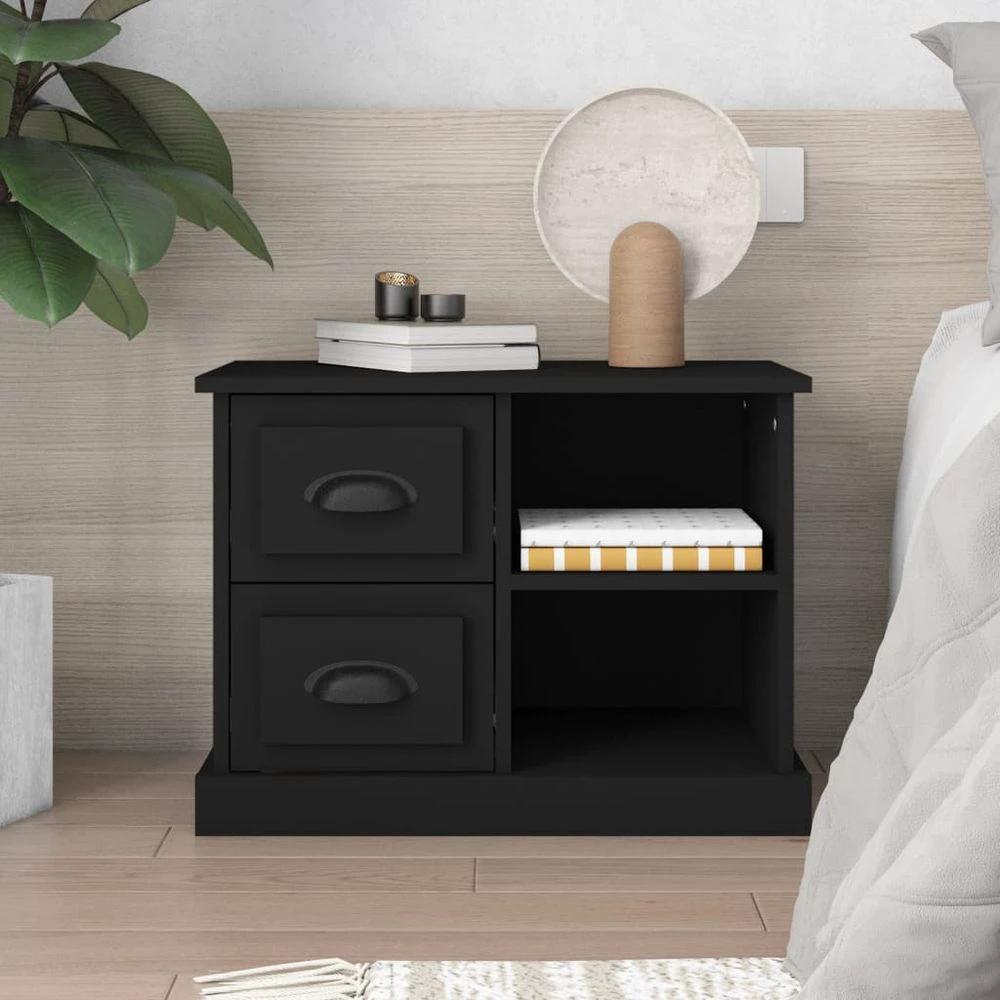 Bedside Cabinet White 60x35.5x45 cm vidaXL by vidaXL