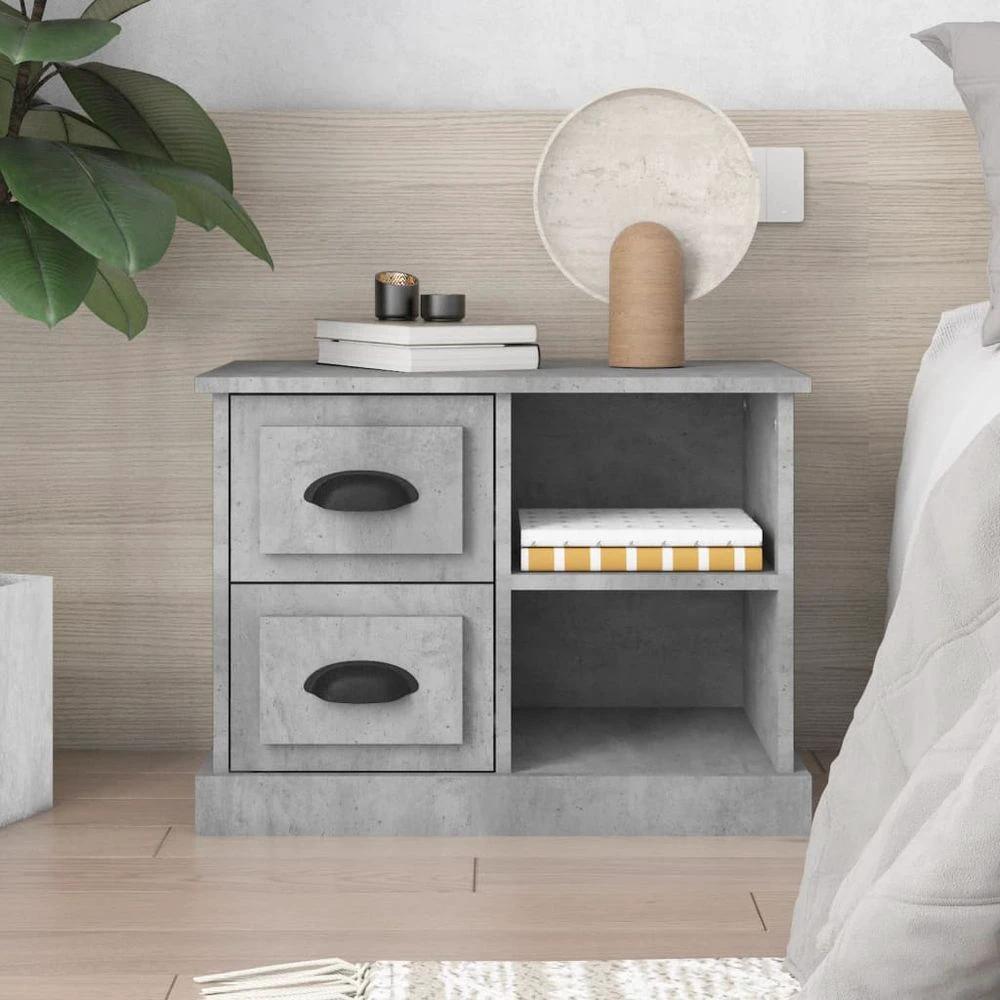 vidaXL Bedside Cabinet White 60x35.5x45 cm vidaXL - Nightstands Bedside Table