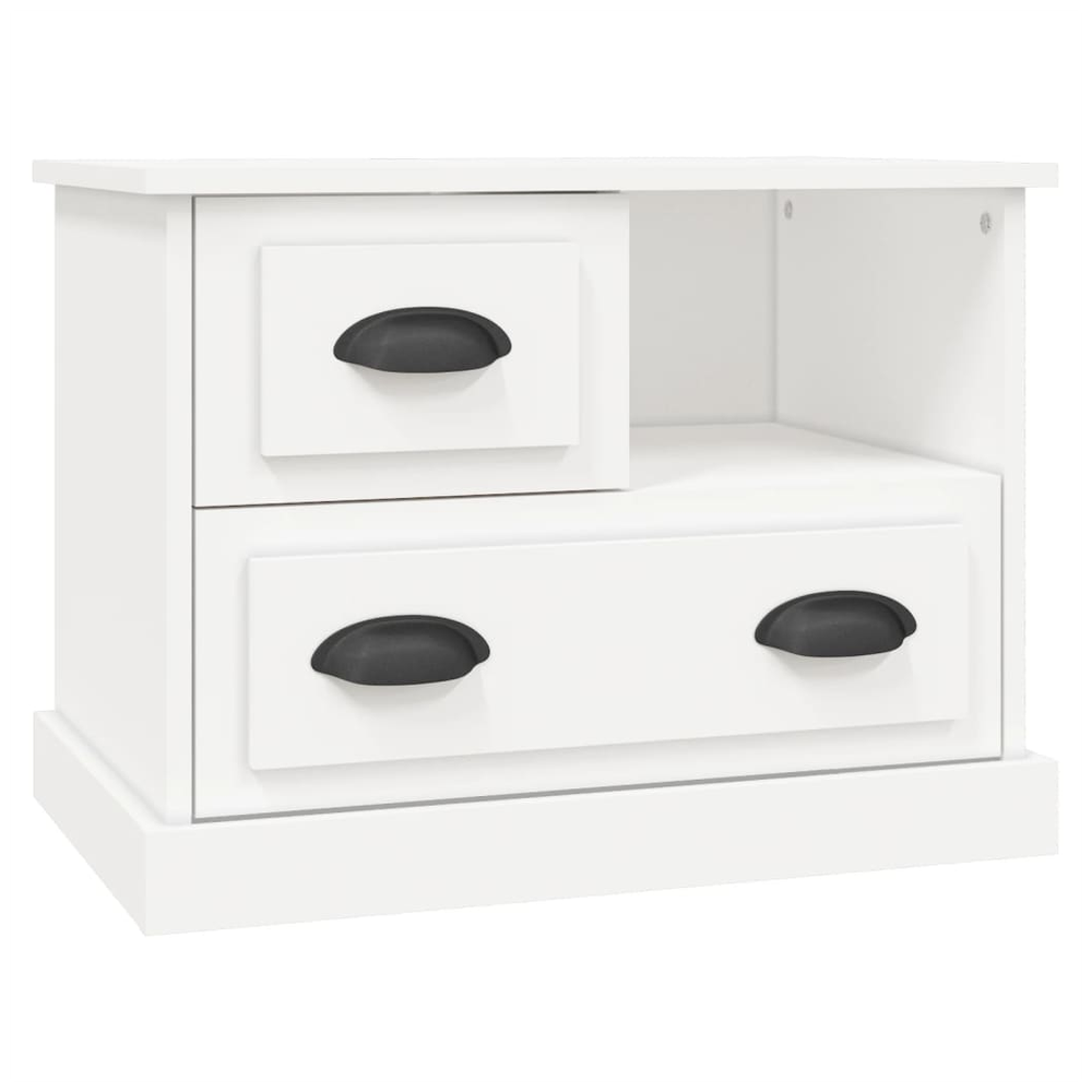 vidaXL Bedside Cabinet White 60x39x45 cm vidaXL - Nightstands Bedside Table
