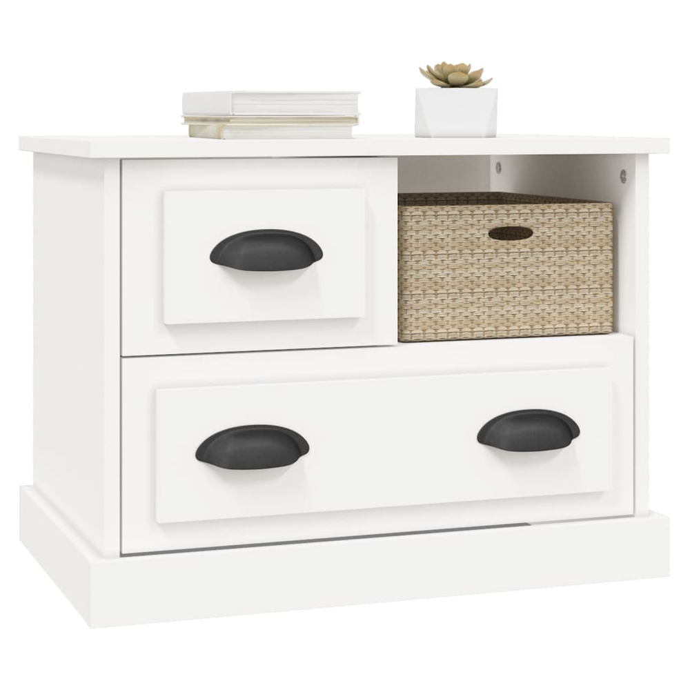 vidaXL Bedside Cabinet White 60x39x45 cm vidaXL - Nightstands Bedside Table