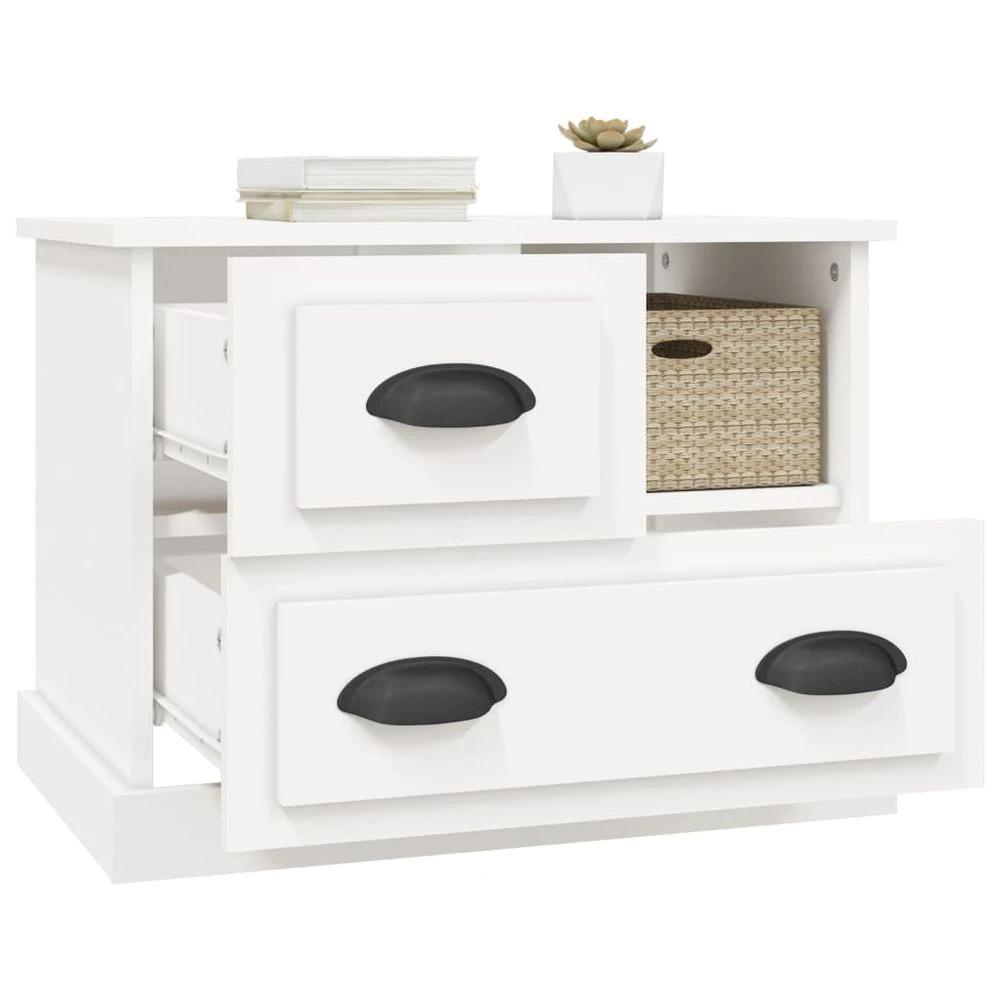 vidaXL Bedside Cabinet White 60x39x45 cm vidaXL - Nightstands Bedside Table
