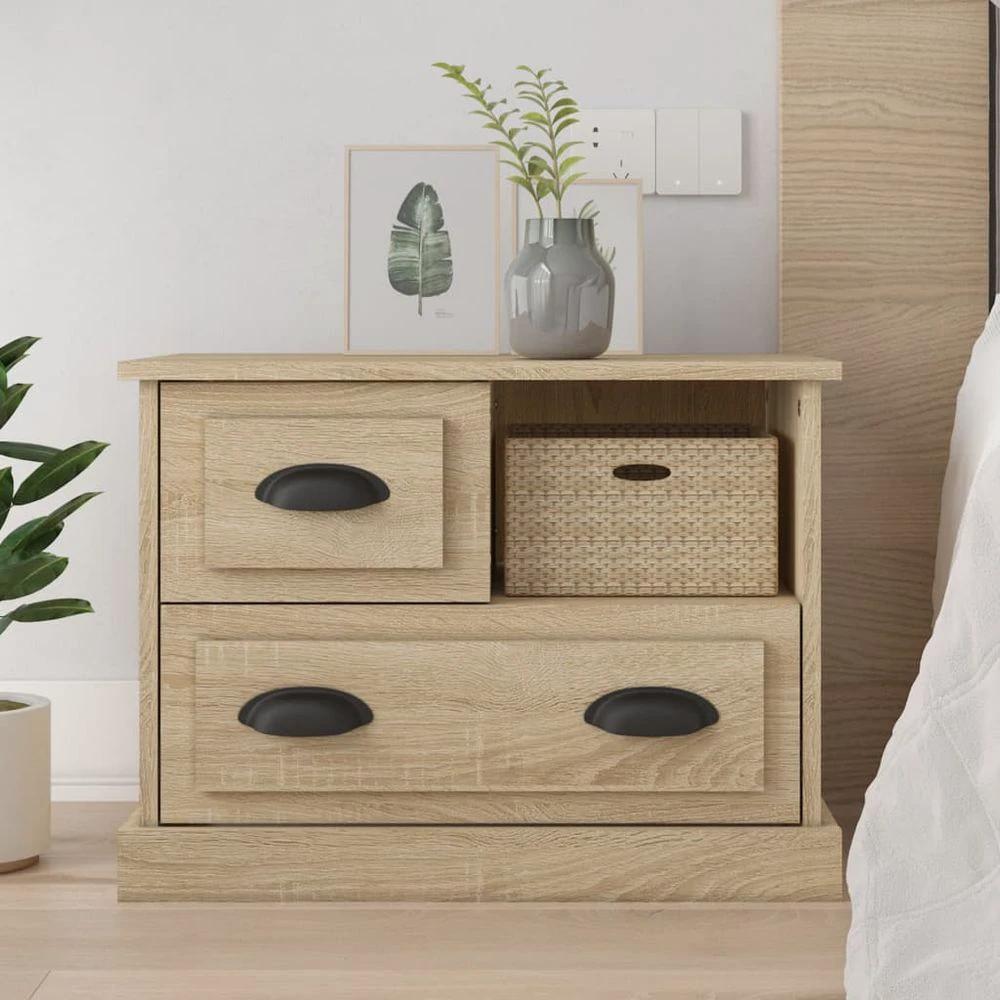 vidaXL Bedside Cabinet White 60x39x45 cm vidaXL - Nightstands Bedside Table
