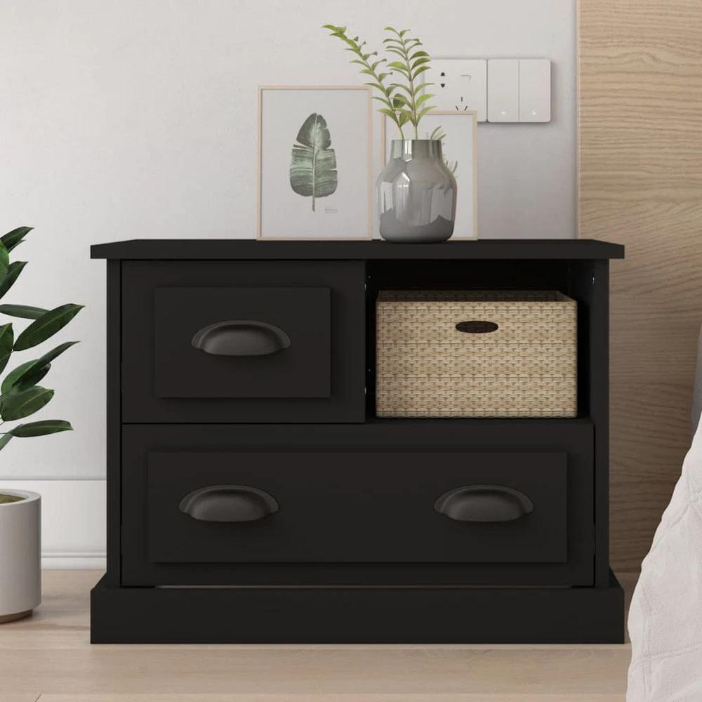 vidaXL Bedside Cabinet White 60x39x45 cm vidaXL - Nightstands Bedside Table
