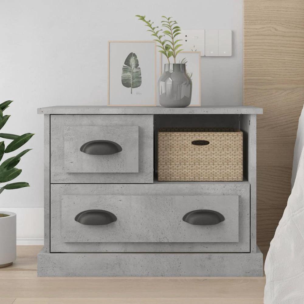 Bedside Cabinet White 60x39x45 cm vidaXL by vidaXL