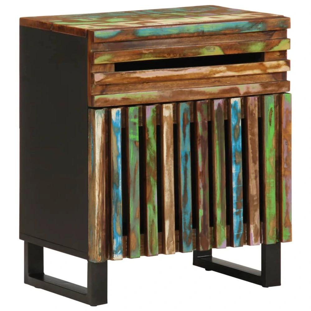 vidaXL Bedside Cabinet 50x34x60 cm vidaXL Solid Wood Rough Mango - Nightstands Bedside Table