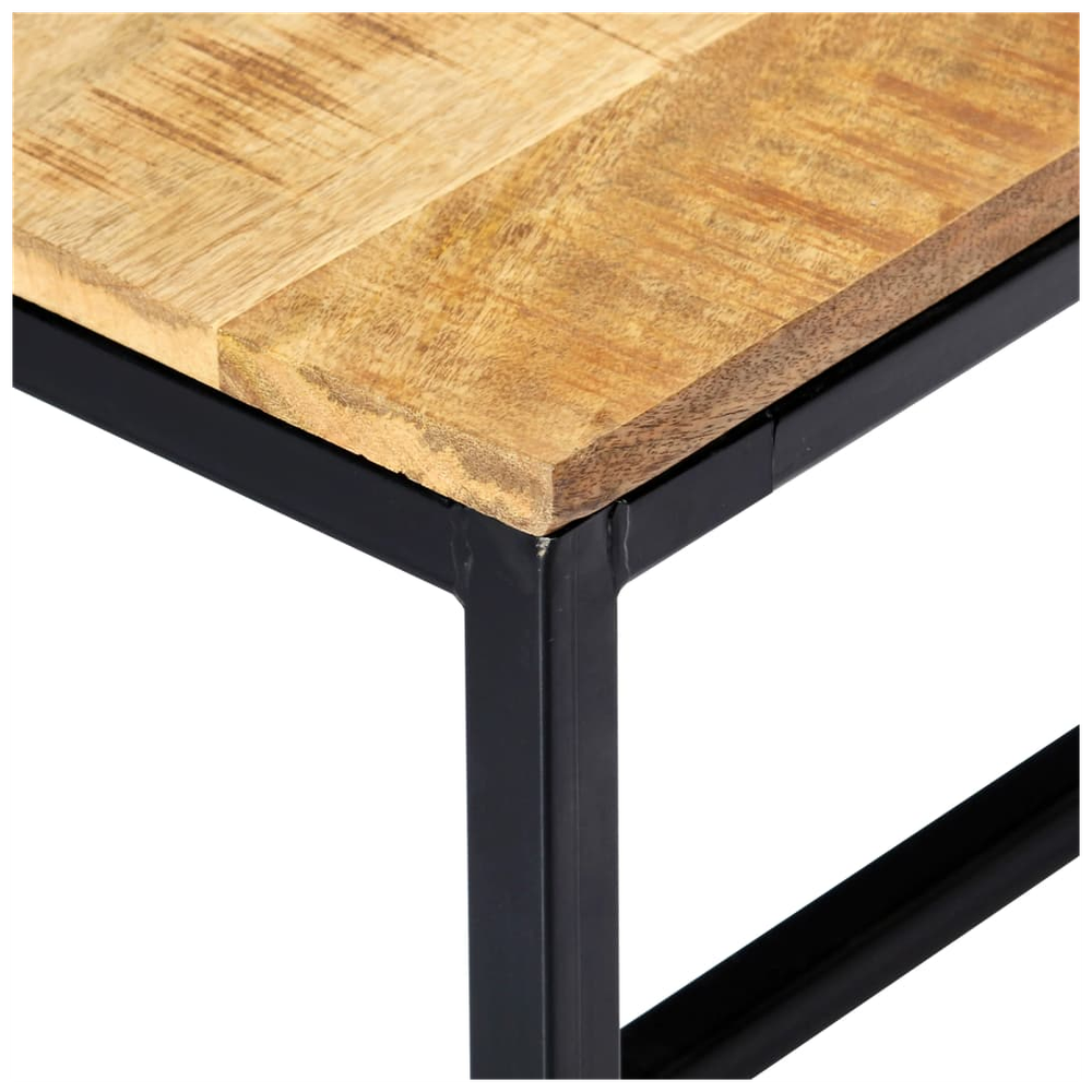 Dining Bench 120 cm vidaXL Solid Rough Mango Wood by vidaXL