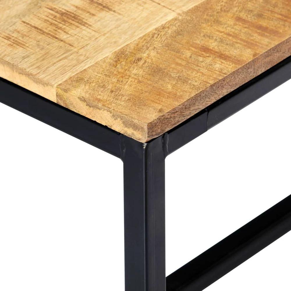 Dining Bench 160 cm vidaXL Solid Rough Mango Wood by vidaXL