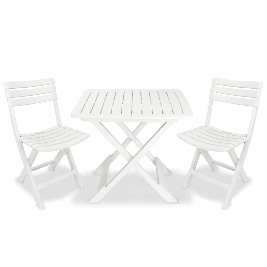 vidaXL 3 Piece Folding Bistro Set Plastic Anthracite by vidaXL