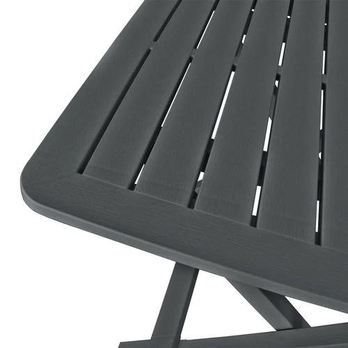 vidaXL 3 Piece Folding Bistro Set Plastic Anthracite by vidaXL