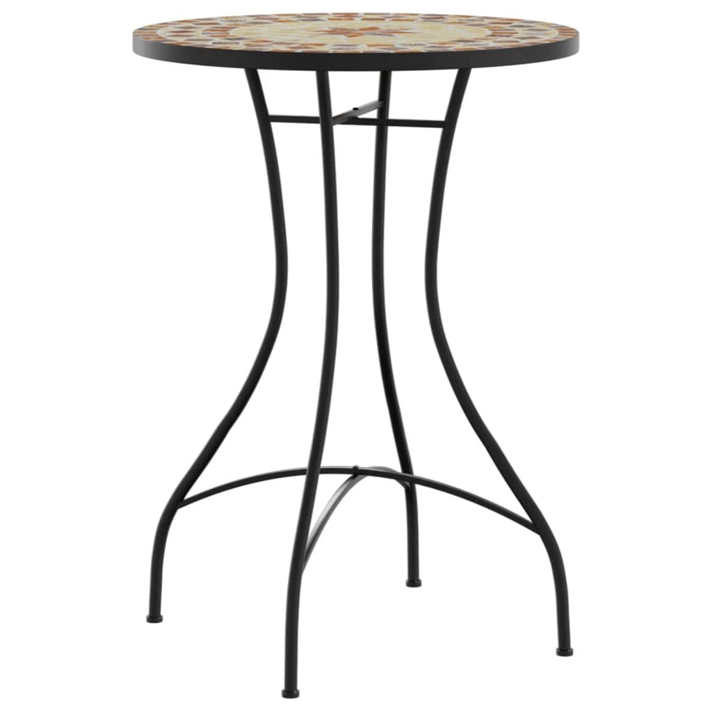vidaXL Mosaic Bistro Table Terracotta 60 cm Ceramic by vidaXL