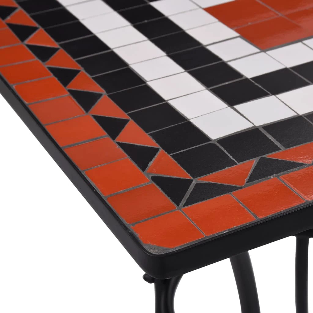 vidaXL Mosaic Bistro Table Terracotta 60 cm Ceramic by vidaXL