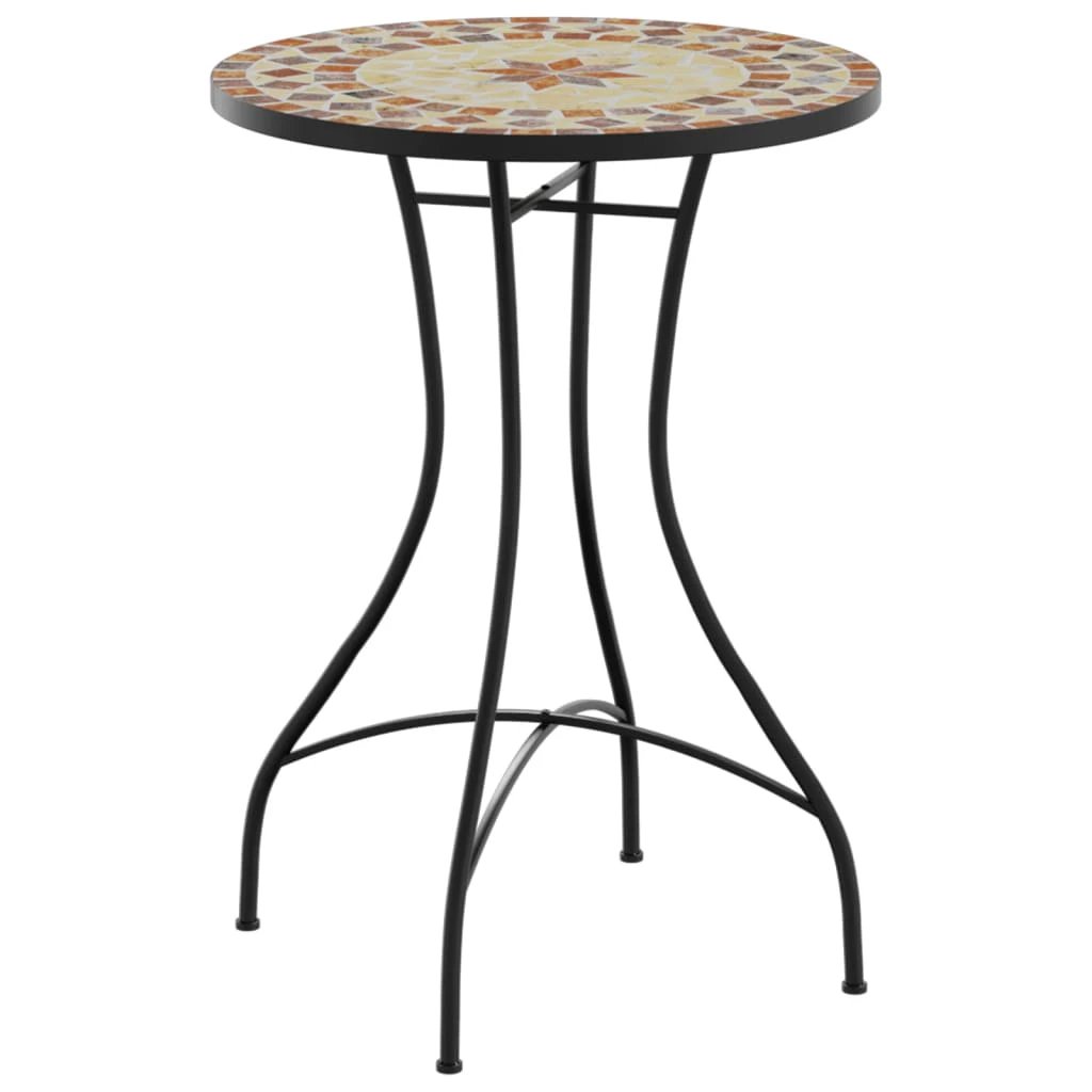 vidaXL Mosaic Bistro Table Terracotta 60 cm Ceramic by vidaXL