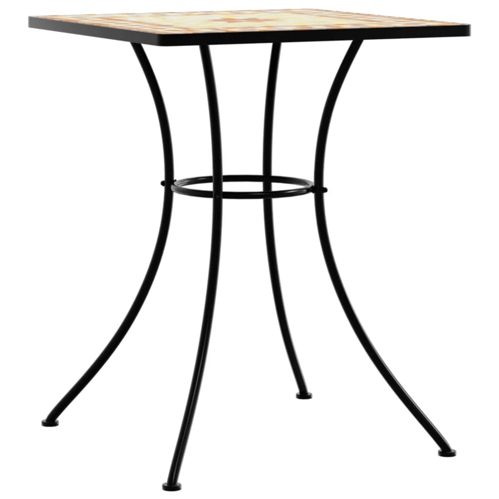 vidaXL Mosaic Bistro Table Terracotta 60 cm Ceramic - Bistro Sets