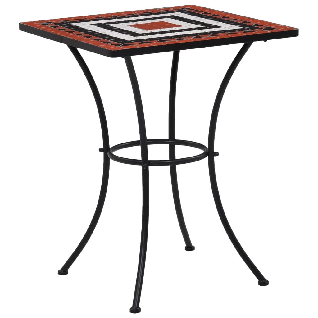 vidaXL Mosaic Bistro Table Terracotta 60 cm Ceramic by vidaXL