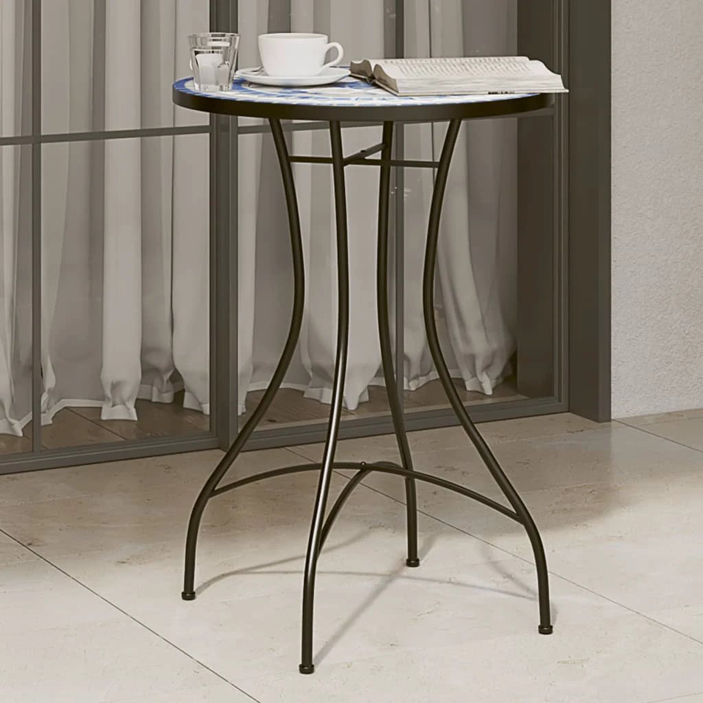 vidaXL Mosaic Bistro Table Terracotta 60 cm Ceramic - Bistro Sets