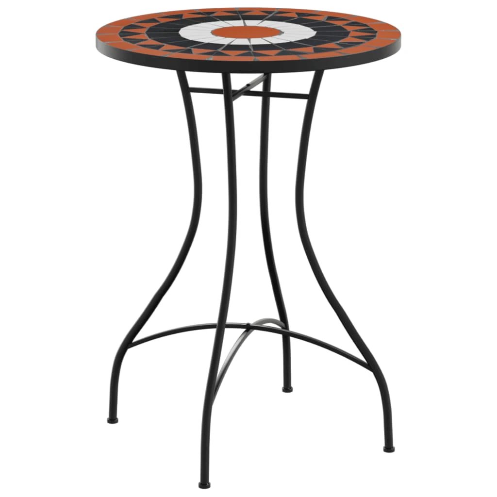 vidaXL Mosaic Bistro Table Terracotta 60 cm Ceramic by vidaXL