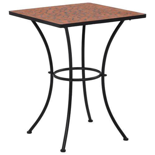 vidaXL Mosaic Bistro Table Terracotta 60 cm Ceramic - Bistro Sets
