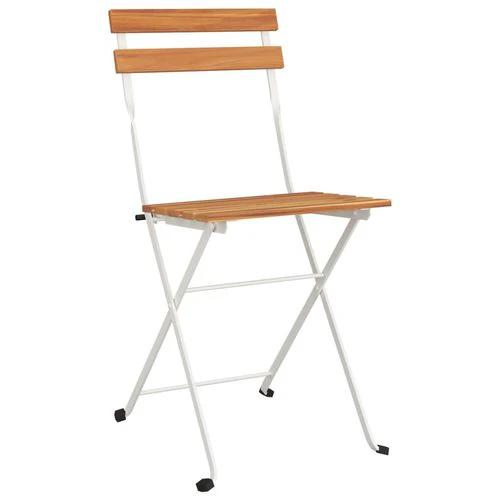 vidaXL 3 Piece Folding Bistro Set Solid Wood Acacia and Steel by vidaXL