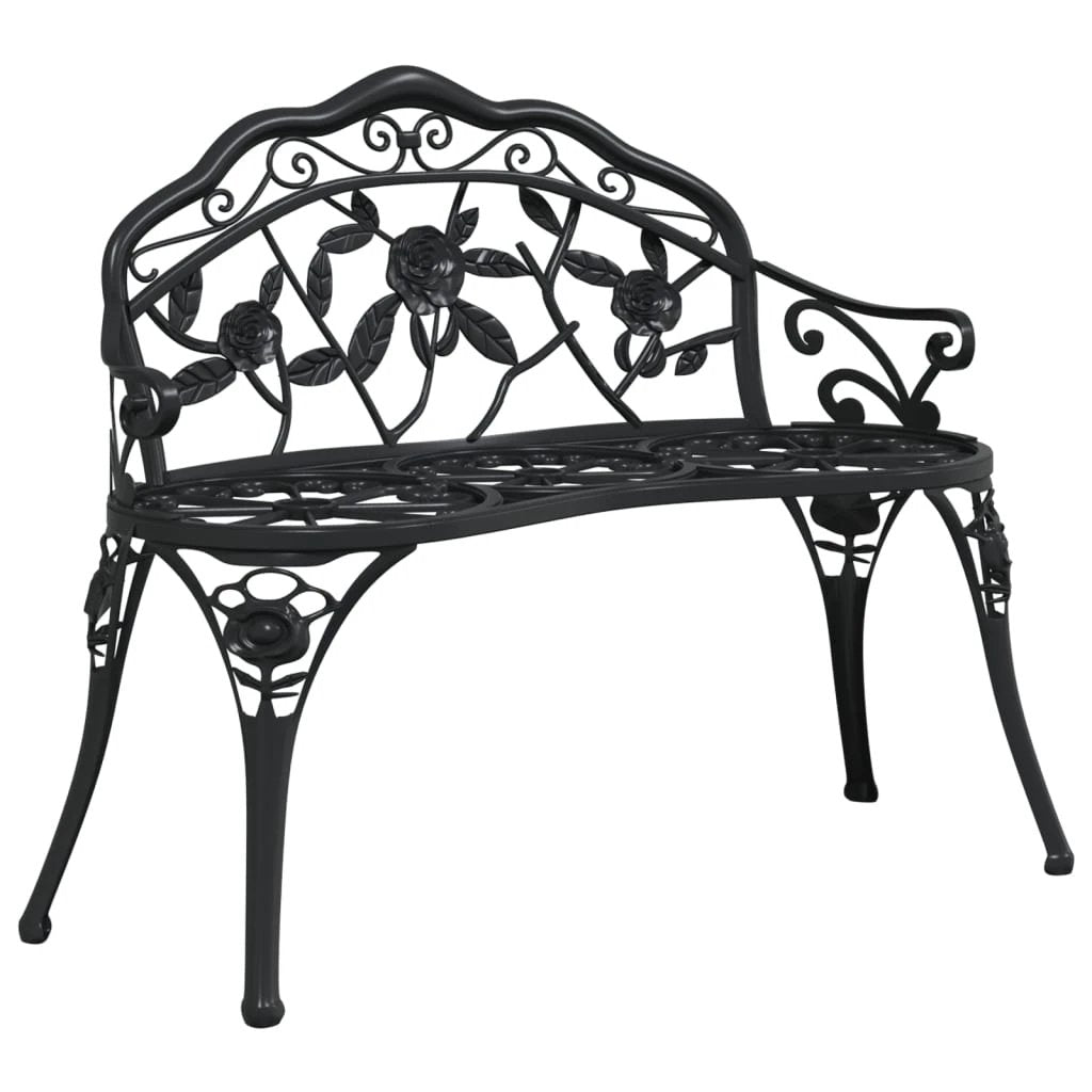 vidaXL Bistro Bench 100cm Bronze Cast Aluminium by vidaXL