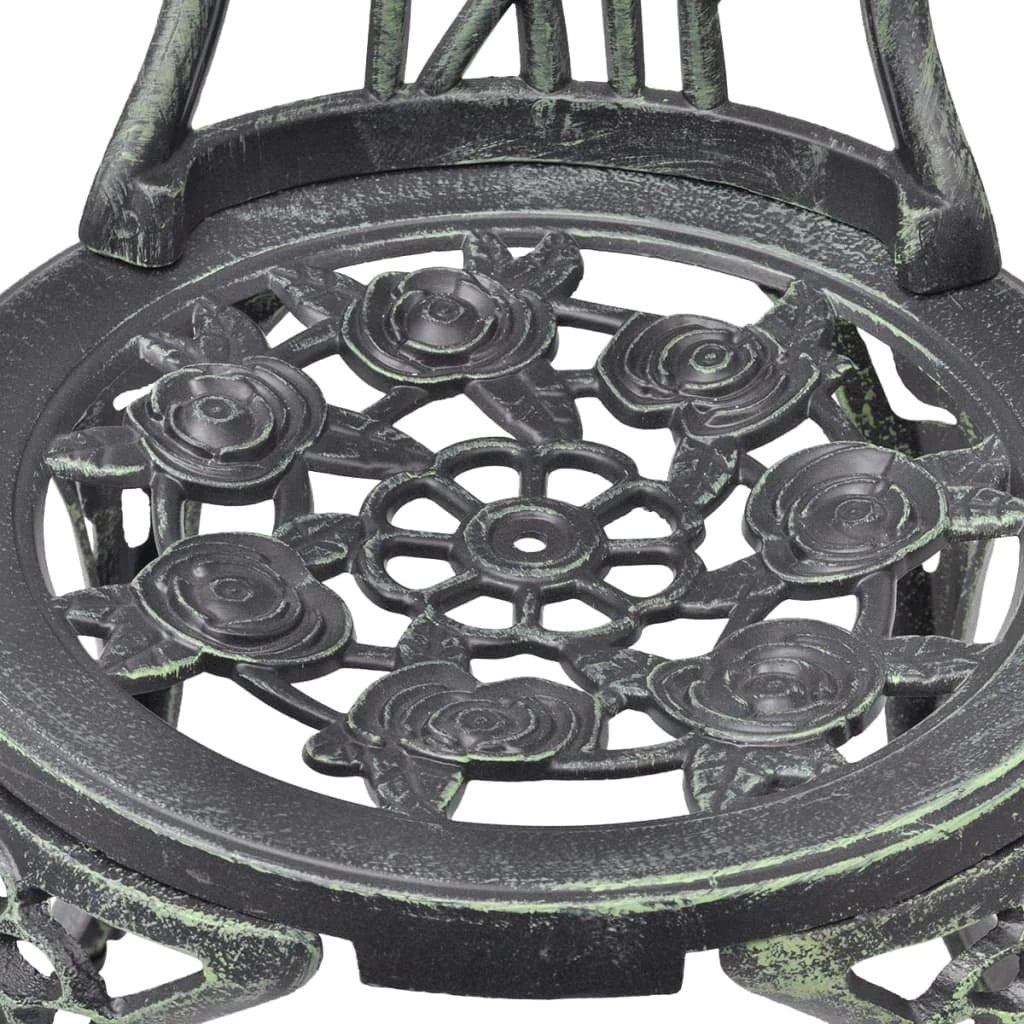 vidaXL Bistro Chairs 2 pcs Bronze Cast Aluminium by vidaXL
