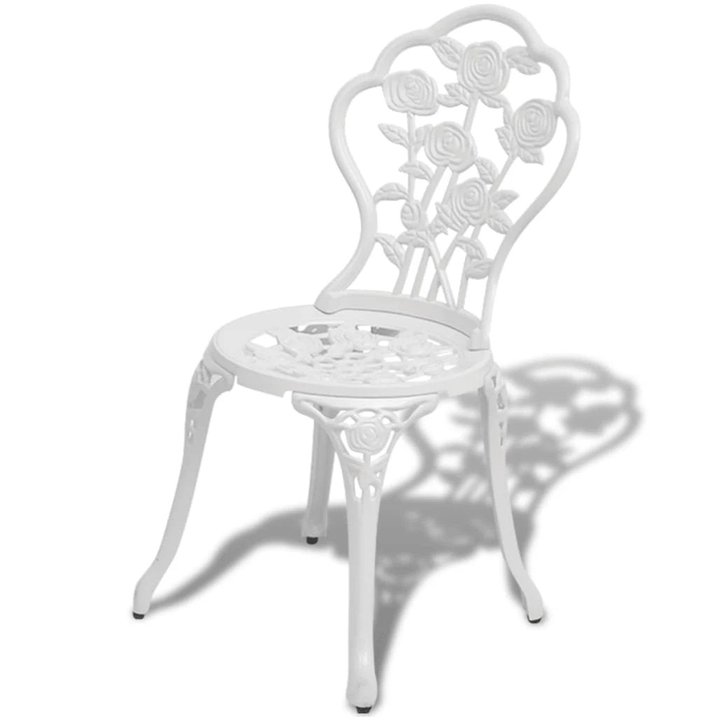 vidaXL Bistro Chairs 2 pcs Bronze Cast Aluminium - Bistro Sets