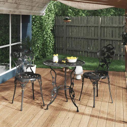 vidaXL Bistro Chairs 2 pcs Bronze Cast Aluminium by vidaXL