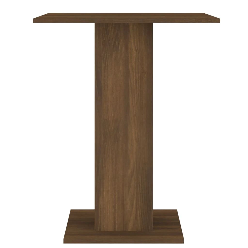 vidaXL Bistro Table Smoked Oak 60x60x75 cm Engineered Wood by vidaXL