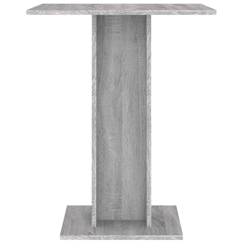vidaXL Bistro Table Smoked Oak 60x60x75 cm Engineered Wood by vidaXL