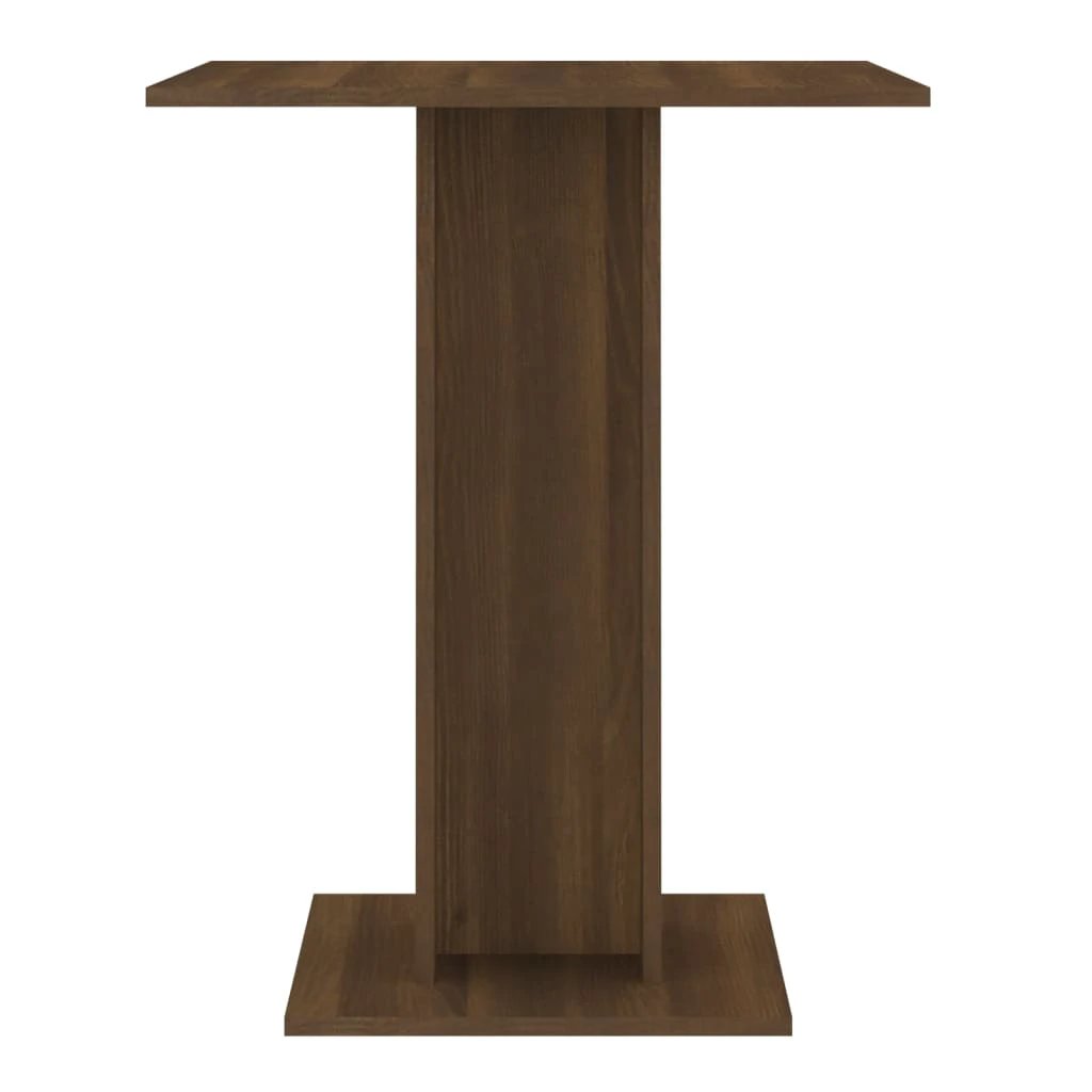 vidaXL Bistro Table Smoked Oak 60x60x75 cm Engineered Wood by vidaXL