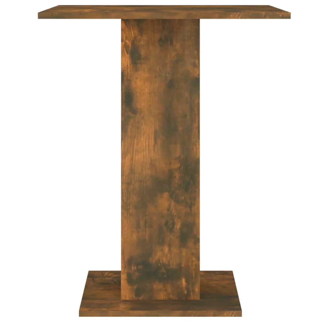 vidaXL vidaXL Bistro Table Smoked Oak 60x60x75 cm Engineered Wood - Bistro Sets
