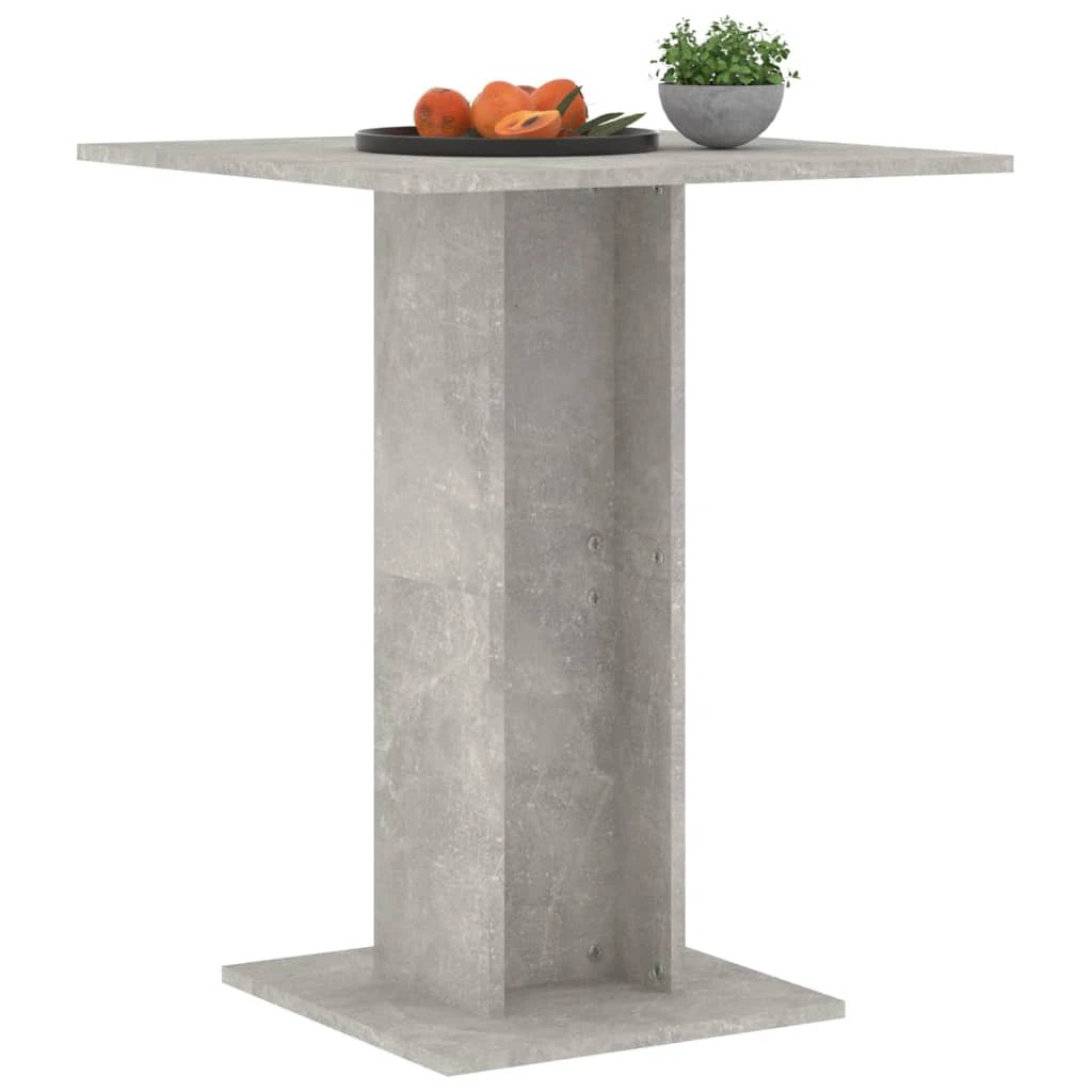 vidaXL Bistro Table Smoked Oak 60x60x75 cm Engineered Wood by vidaXL