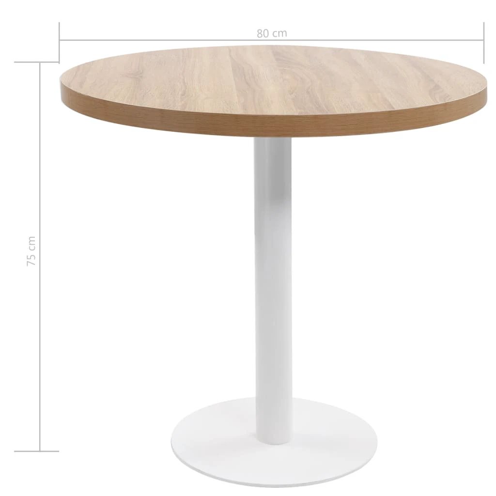 vidaXL Bistro Table Light Brown 40 cm MDF by vidaXL