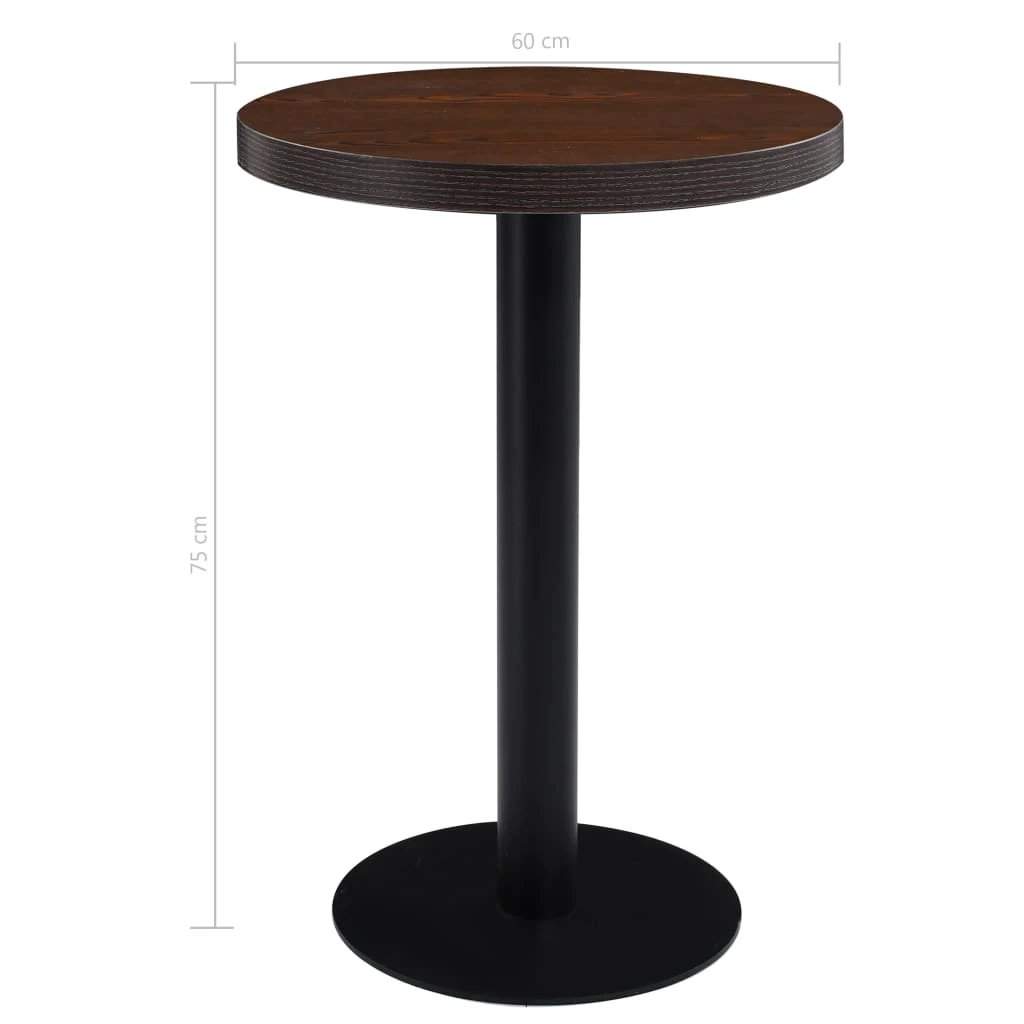 vidaXL vidaXL Bistro Table Light Brown 40 cm MDF - Bistro Sets