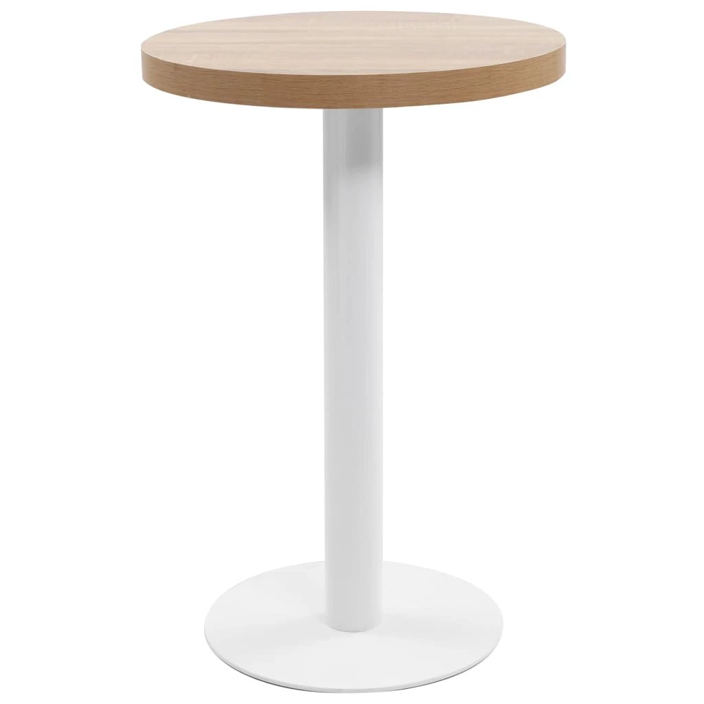 vidaXL Bistro Table Light Brown 40 cm MDF by vidaXL