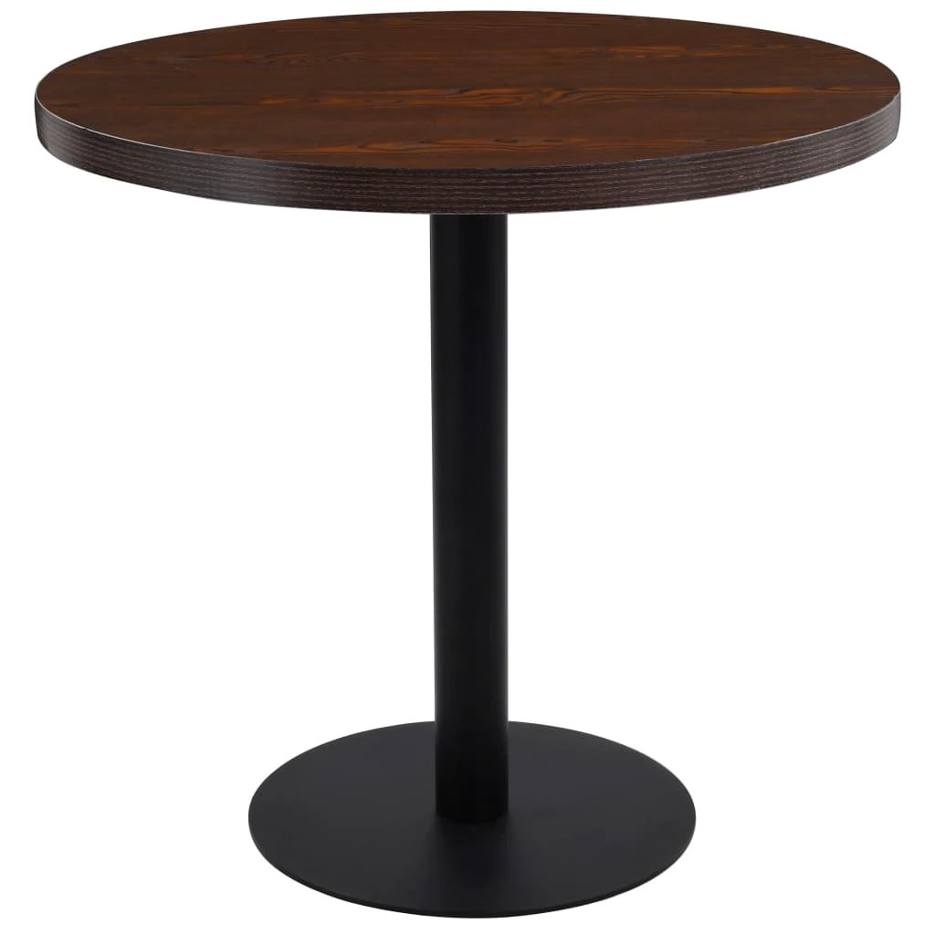 vidaXL Bistro Table Light Brown 40 cm MDF by vidaXL