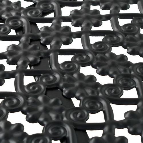 Bistro Table Black 40x70 cm Metal by vidaXL