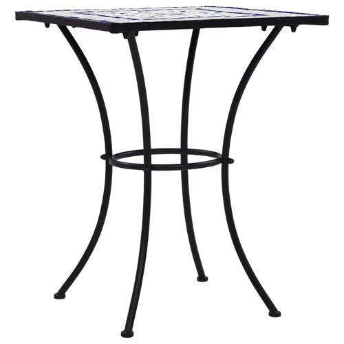 Mosaic Bistro Table Blue and White 60 cm Ceramic by vidaXL