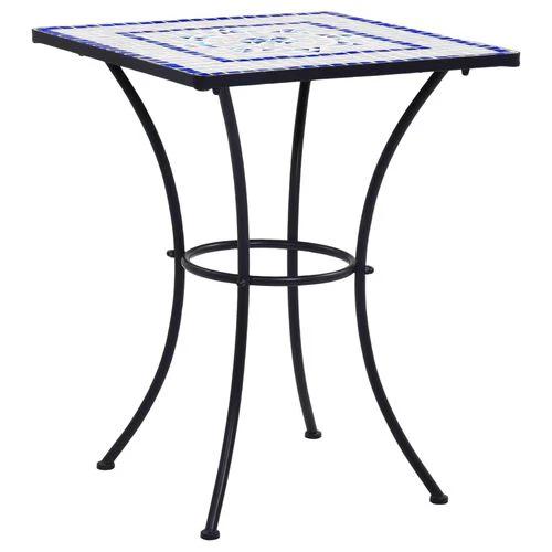 Mosaic Bistro Table Blue and White 60 cm Ceramic by vidaXL