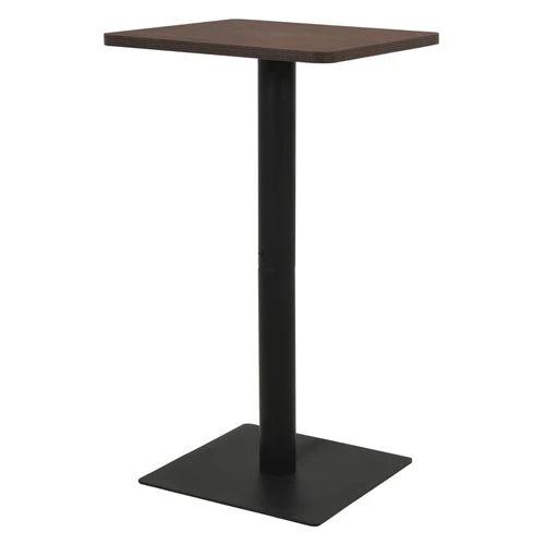 vidaXL Bistro Table Dark Ash 50x50x107 cm by vidaXL
