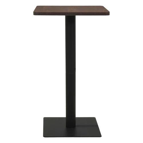 vidaXL Bistro Table Dark Ash 60x60x107 cm - Bistro Sets