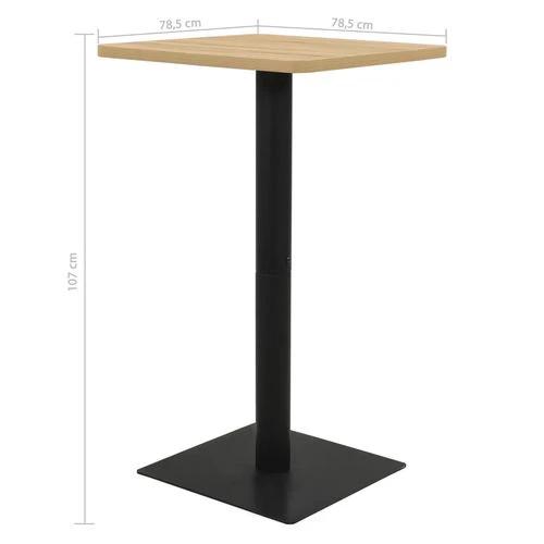 vidaXL Bistro Table Oak Colour 78.5x78.5x107 cm - Bistro Sets