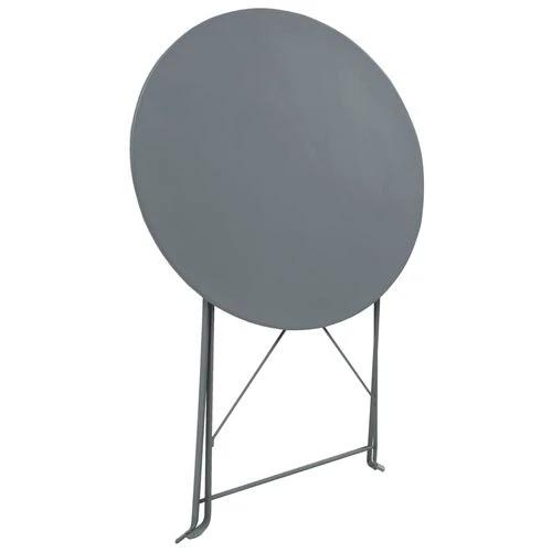 vidaXL vidaXL 3 Piece Bistro Set Steel Grey - Bistro Sets