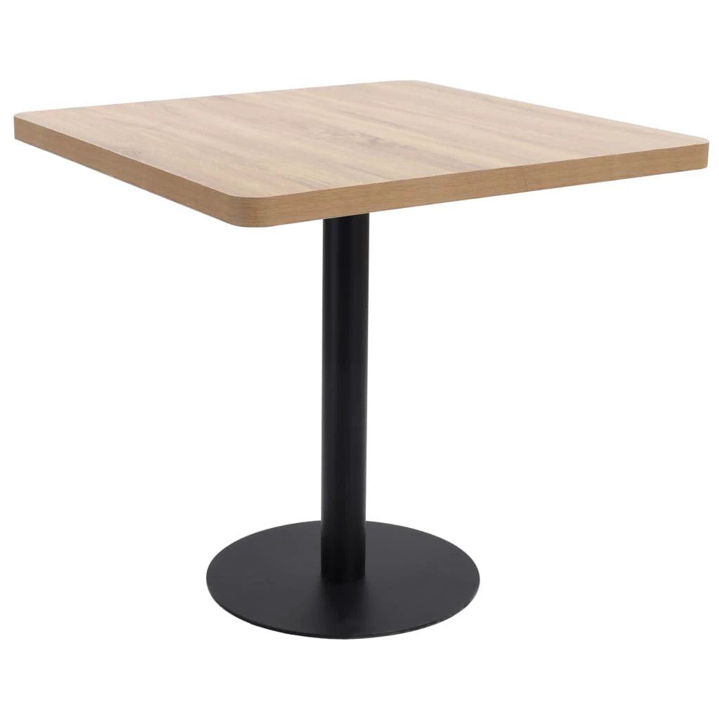 vidaXL Bistro Table Light Brown 50x50 cm MDF by vidaXL
