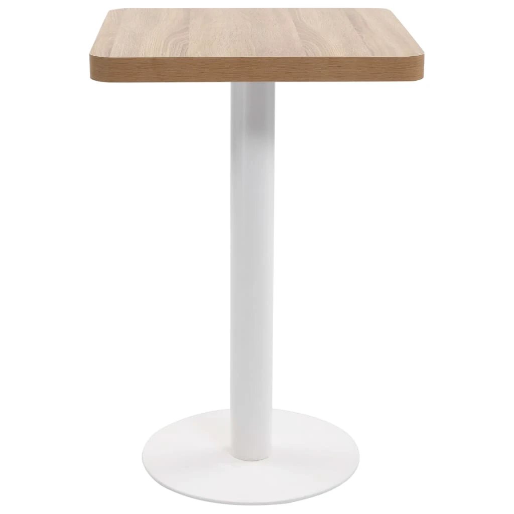 vidaXL Bistro Table Light Brown 50x50 cm MDF by vidaXL