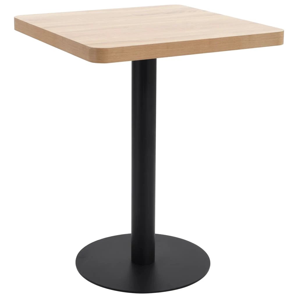 vidaXL vidaXL Bistro Table Light Brown 50x50 cm MDF - Bistro Sets