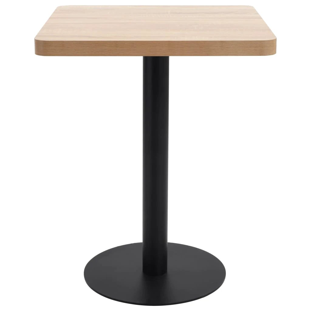vidaXL vidaXL Bistro Table Light Brown 50x50 cm MDF - Bistro Sets