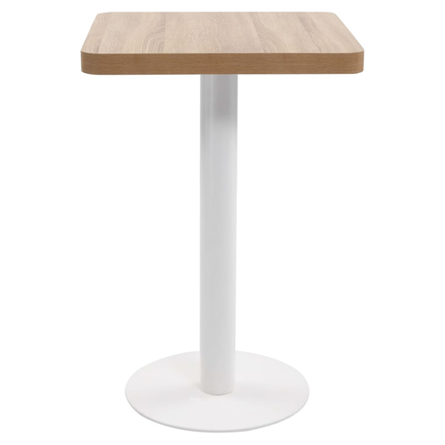 vidaXL Bistro Table Light Brown 50x50 cm MDF by vidaXL