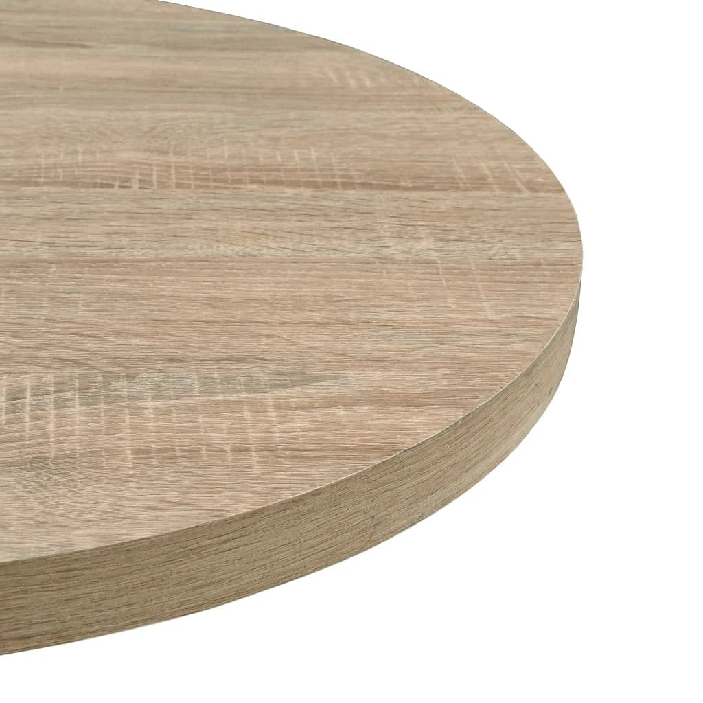 vidaXL Bistro Table MDF and Steel Round 60x75 cm Dark Ash by vidaXL