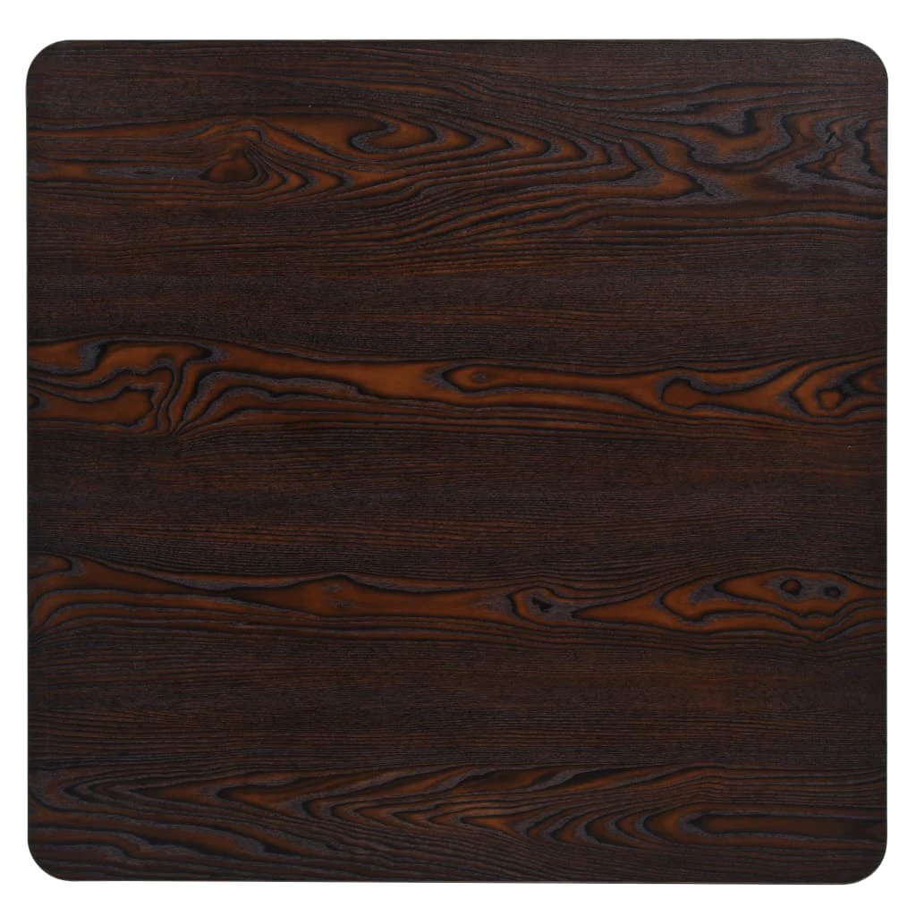 vidaXL Bistro Table MDF and Steel Round 60x75 cm Dark Ash by vidaXL
